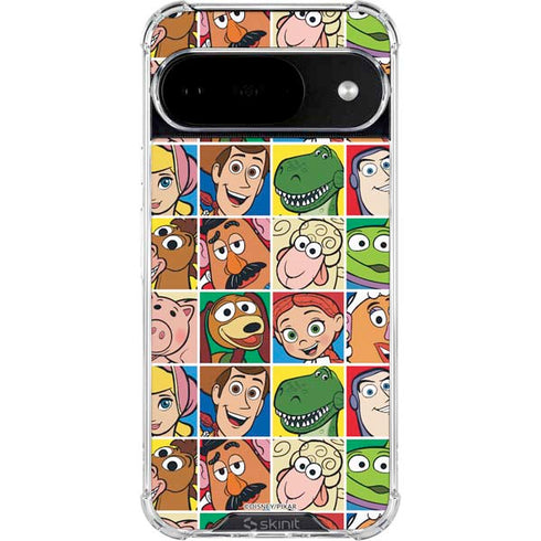 Disney Toy Story Characters Collage faces Google Pixel 10 Clear Case